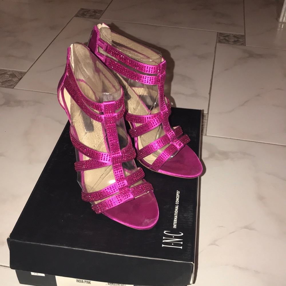 I•N•C Pink evening shoes
